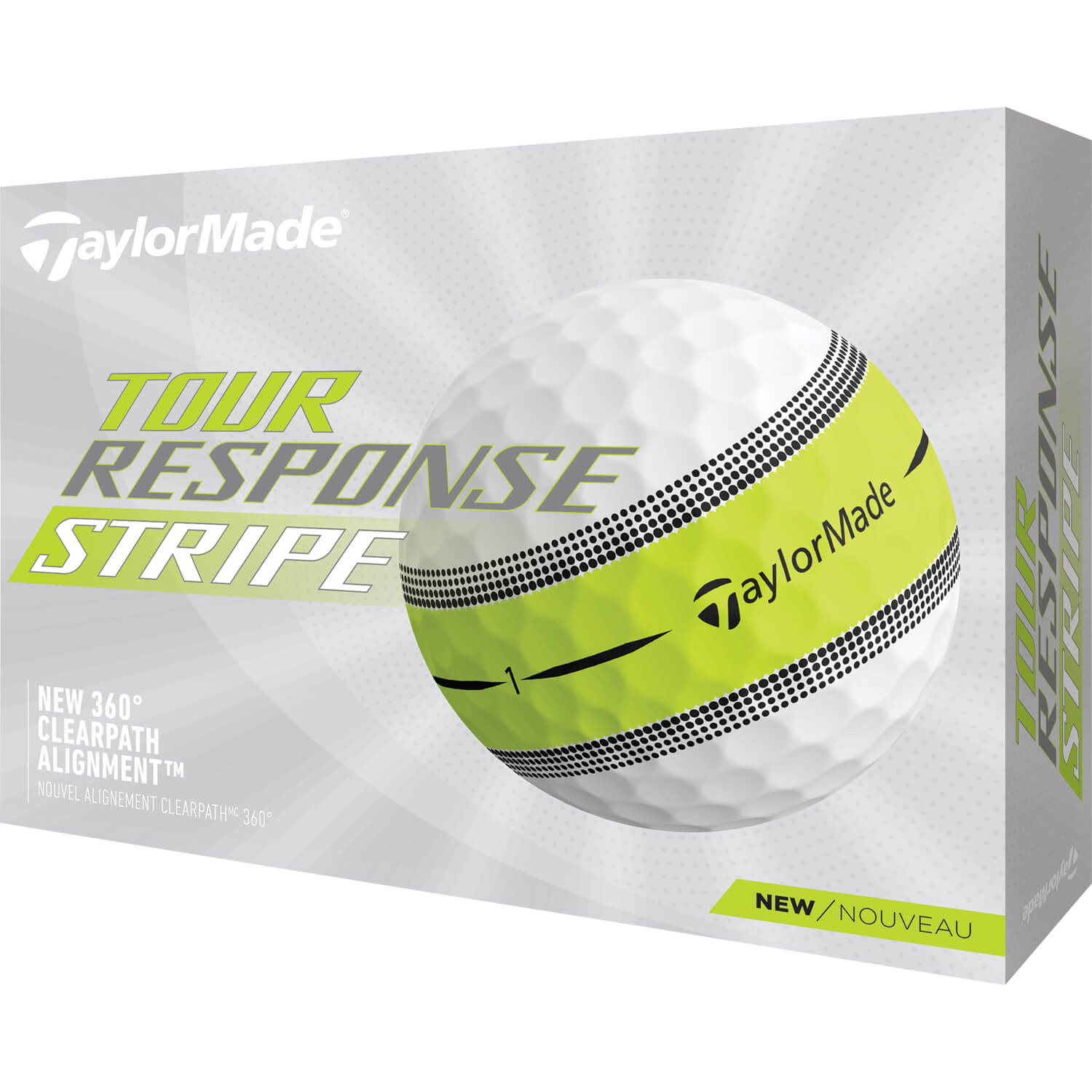 TaylorMade Tour Response Stripe weiss/grün