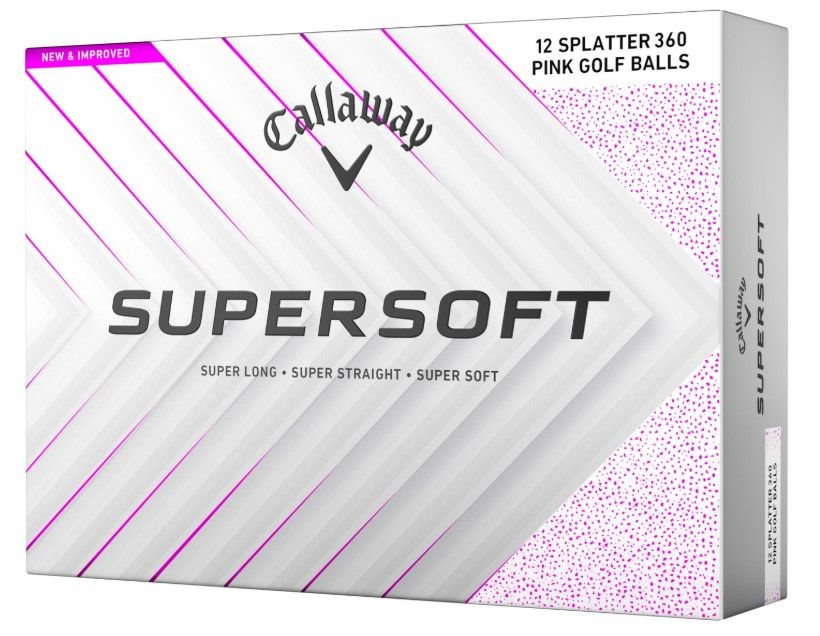 Callaway Supersoft weiss (pink splatter) 25