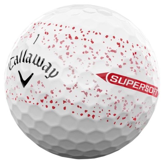 Callaway Supersoft weiss (red splatter) 25