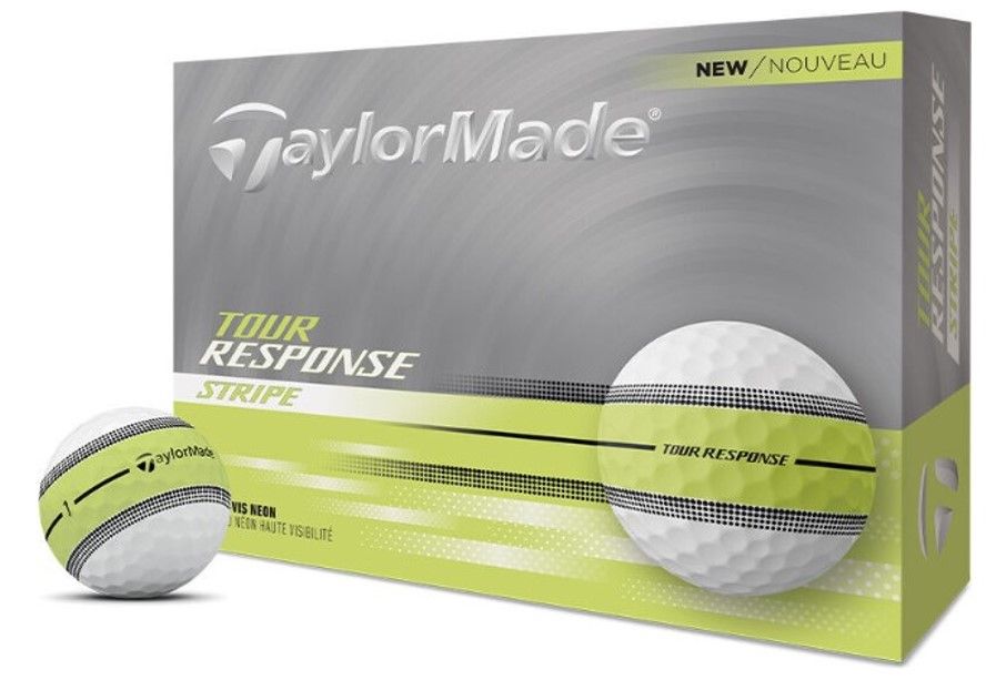 TaylorMade Tour Response Neon Stripe Yellow