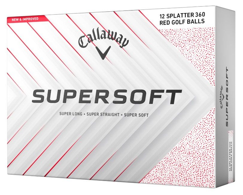 Callaway Supersoft weiss (red splatter) 25