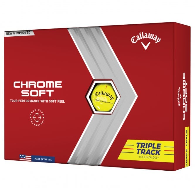 Callaway Chrome Soft Triple Track 22 gelb