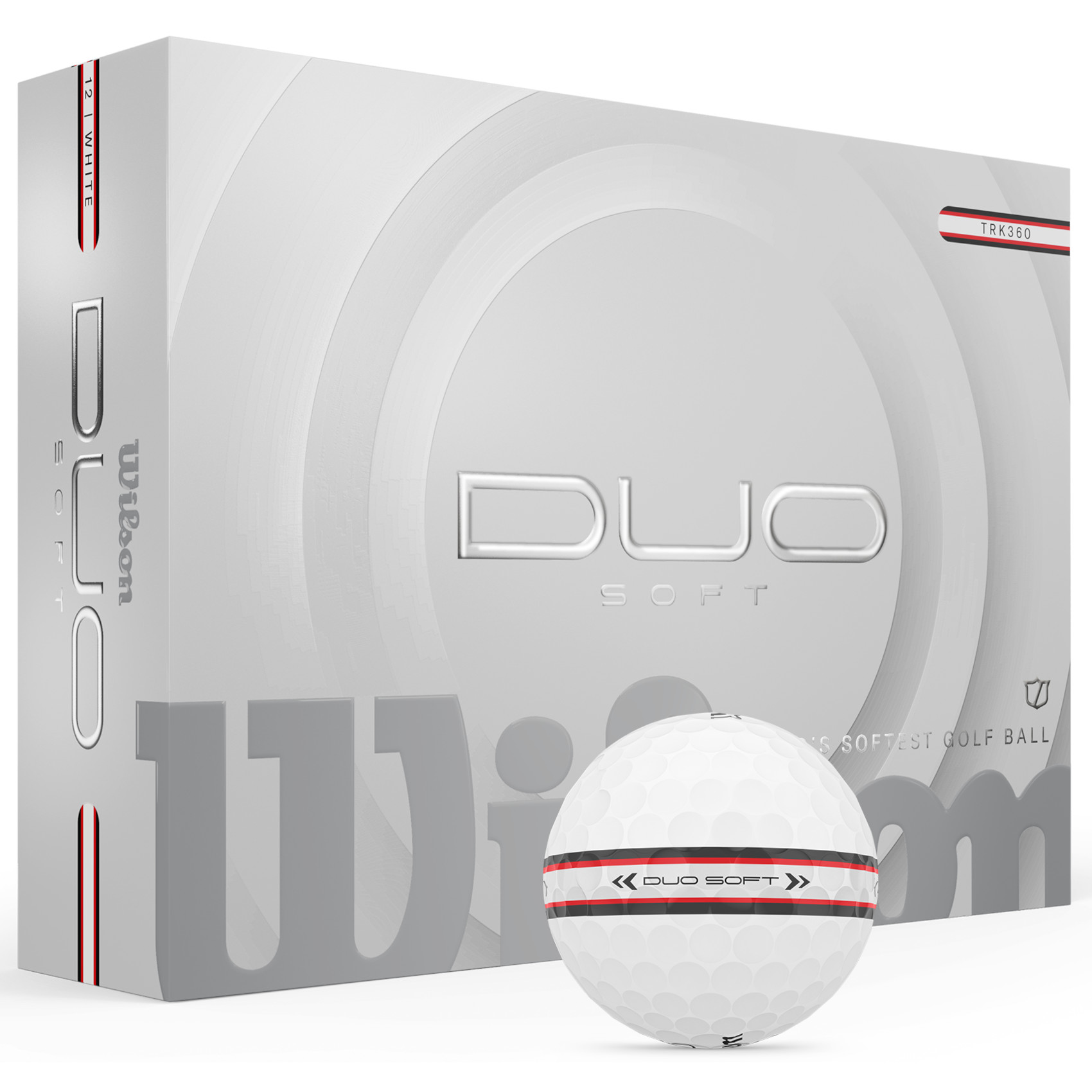 Wilson DUO SOFT TRK 360 white/red stripe