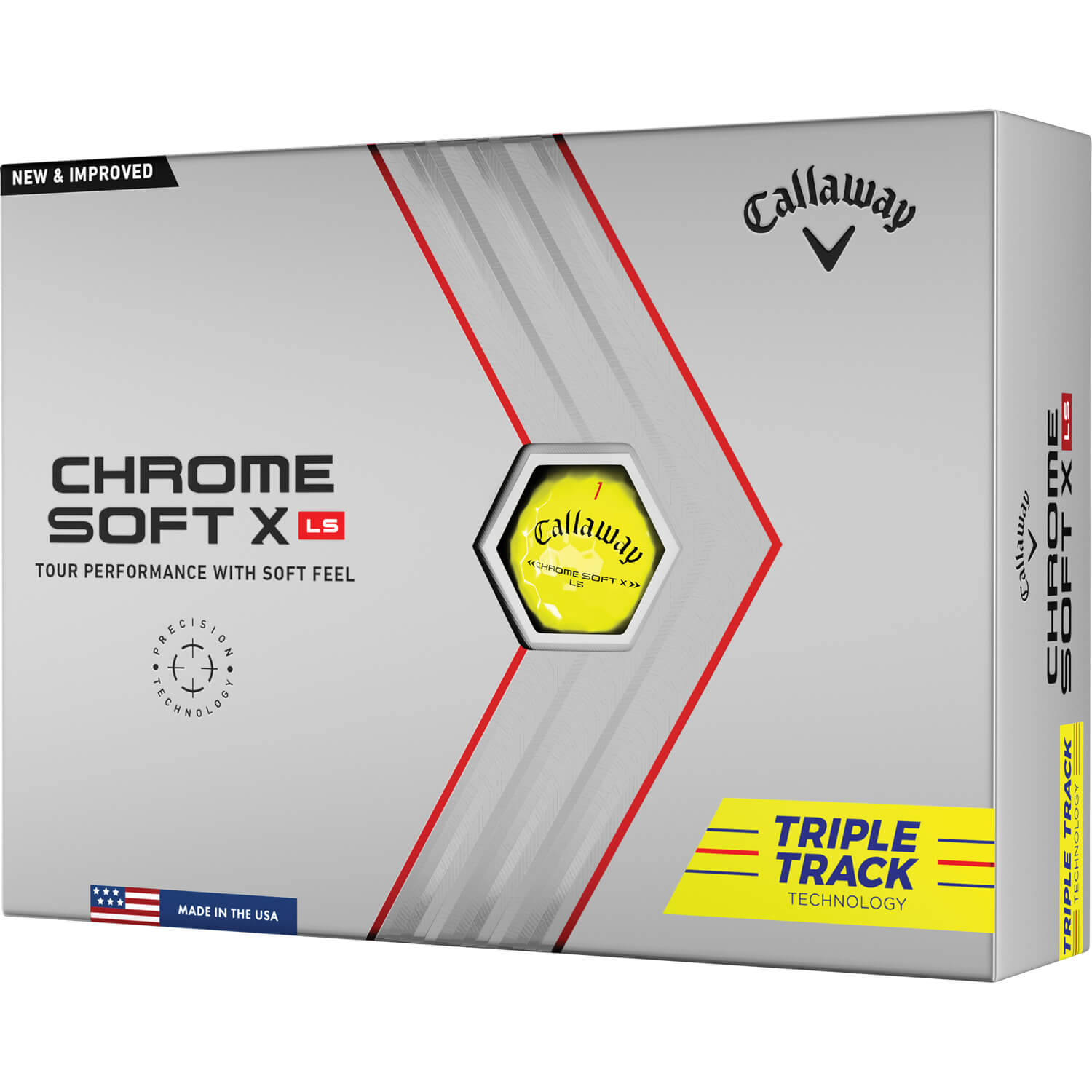 Callaway Chrome Soft X LS Triple Track 22 gelb