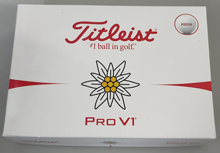 Titleist Pro V1 weiss Swiss Edition