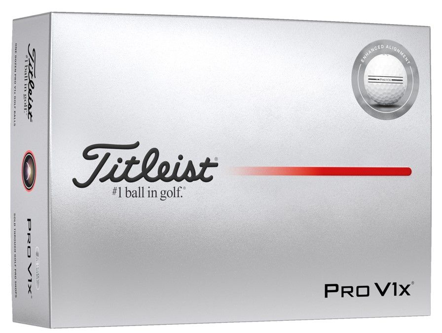 Titleist Pro V1x Enhanced Alignment weiss (2025)