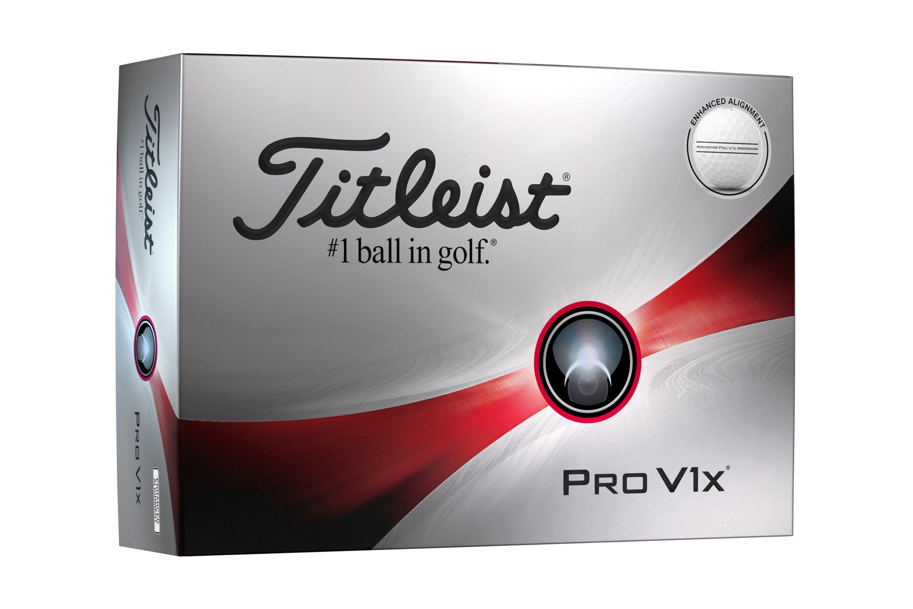 Titleist Pro V1x Enhanced Align white