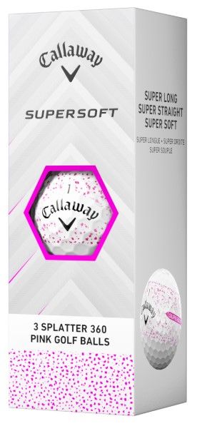 Callaway Supersoft weiss (pink splatter) 25