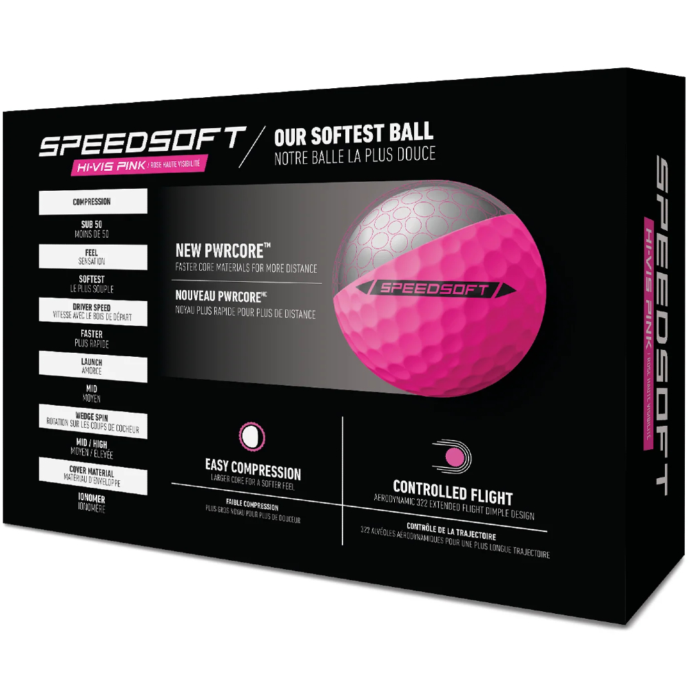 TaylorMade SpeedSoft hi-vis pink