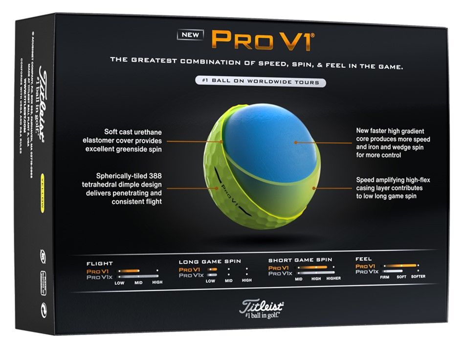 Titleist Pro V1 yellow (2025)