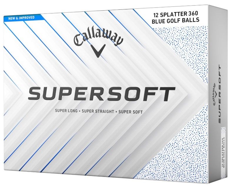 Callaway Supersoft weiss (blue splatter) 25