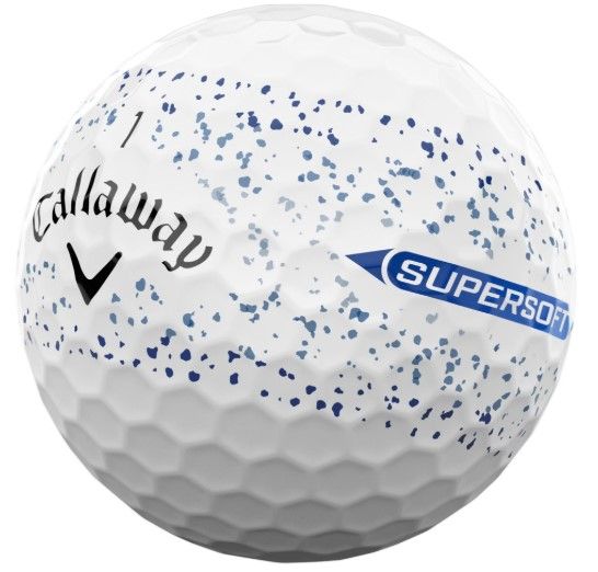 Callaway Supersoft weiss (blue splatter) 25