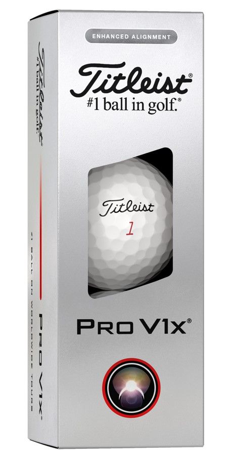 Titleist Pro V1x Enhanced Alignment weiss (2025)
