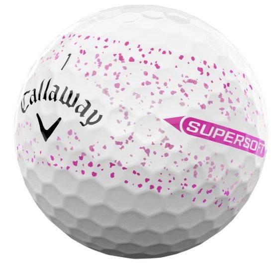 Callaway Supersoft weiss (pink splatter) 25